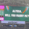 She said yes! Miami fans get engaged during media timeout